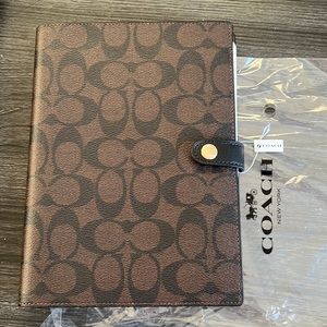 COACH NOTEBOOK NWT